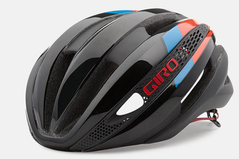 GIRO SYNTHE, Matt Black with Red and Blue, Large