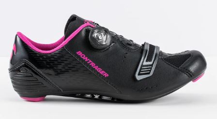 BONTRAGER ANARA WOMAN'S ROAD SHOE, BLACK/PINK, SIZE 39