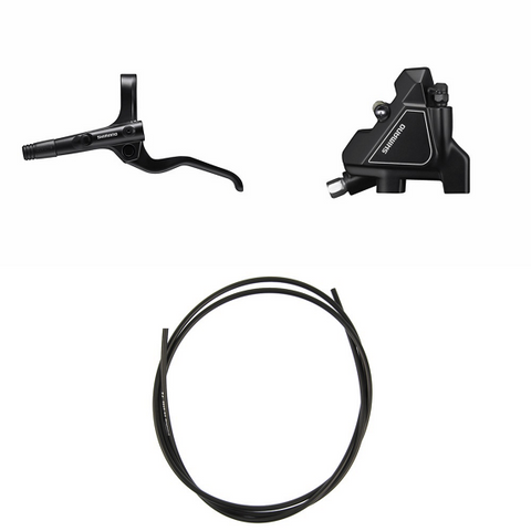 SHIMANO Brake (Kit) BRMT201KITUR300 Left / front Resin without fin For 160 mm rotor 1000 (black)