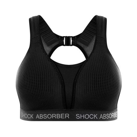 Shock Absorber Ultimate Run Padded Sports Bra, Black | High Impact Shock  Absorber Sports Bra Black