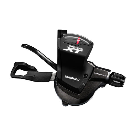 SHIMANO SHIFT LEVER, SL-M8000, DEORE-XT, RIGHT:11-SPD, W/ OPTICAL GEAR DISPLAY, W/BASE CAP, BLACK