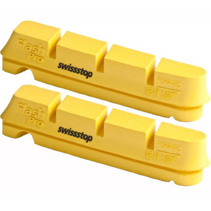 Swissstop Flash Pro Yellow Carbon Rim Brake Pads - Set of 4, ontariotrysport.com